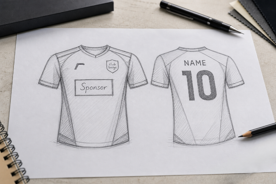 Upload your own custom football jersey design